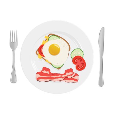 Kahvaltı. Besleyici ve sağlıklı bir kahvaltı. Peynirli tost, 