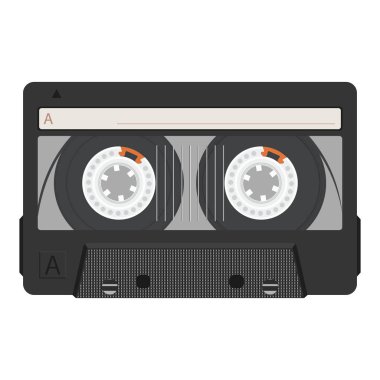 Vintage retro kaset. Vektör çizim.