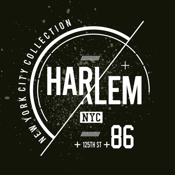 Harlem, NY ile ilgili harflerin vektör illüstrasyonu.
