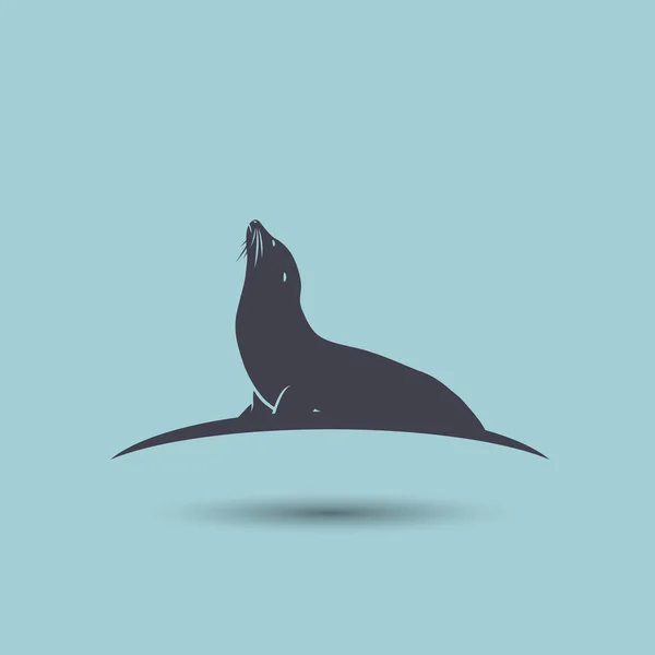 Sea lion-symbool — Stockvector