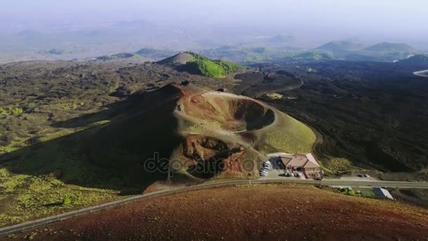 Silvestrian 火山埃特纳火山，西西里岛上的环形山 — 图库视频影像