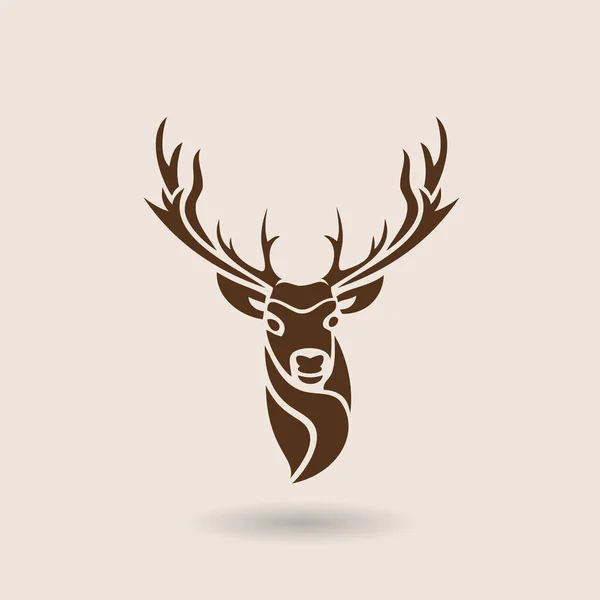 Una silueta de ciervo — Archivo Imágenes Vectoriales
