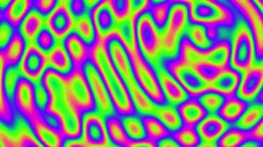 Yavaşça hareket eden renkli plazma deseninin psikedelik animasyonu