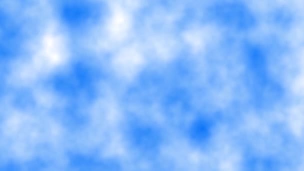 Animación Nubes Moviéndose Rápido Cielo Azul — Vídeo de stock