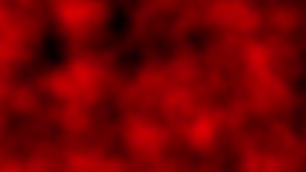 Rojo Fuera Foco Ciencia Abstracta Misterio Fondo Movimiento Pulsante Giratorio — Vídeos de Stock