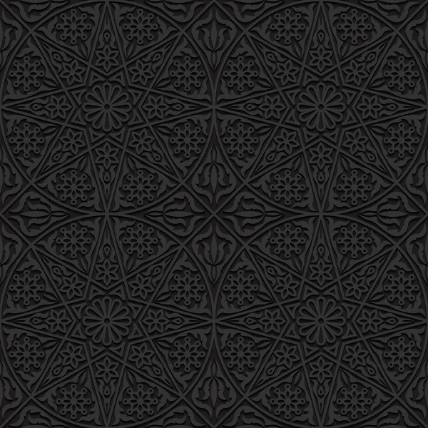 Naadloos patroon met traditioneel ornament — Stockvector