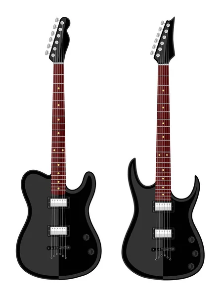 Modern electric guitars — Stock Vector