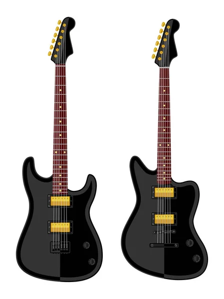 Moderna elektriska gitarrer — Stock vektor