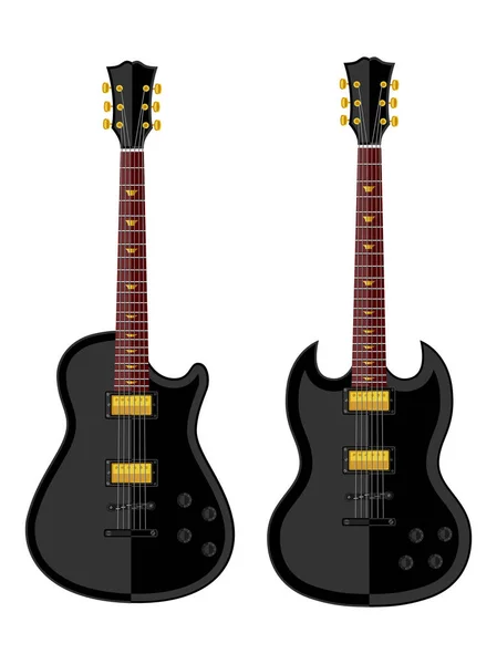Modern electric guitars — Stock Vector