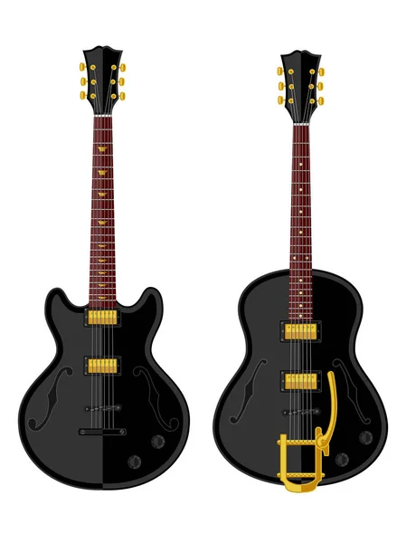 Vintage electric guitars — Stock Vector
