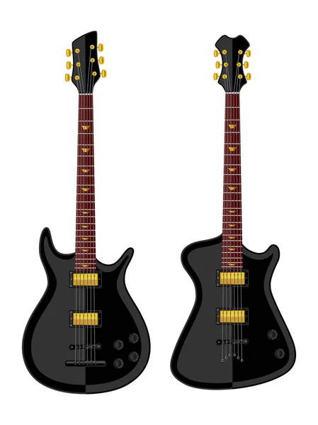 Moderne elektriske guitarer – Stock-vektor