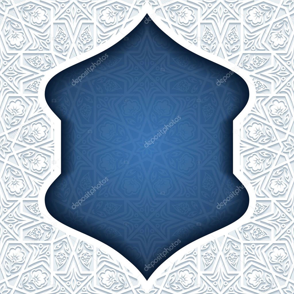 Abstract background with traditional ornament
