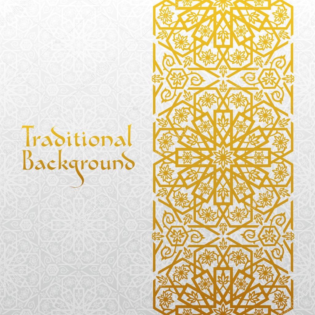 Abstract background with traditional ornament