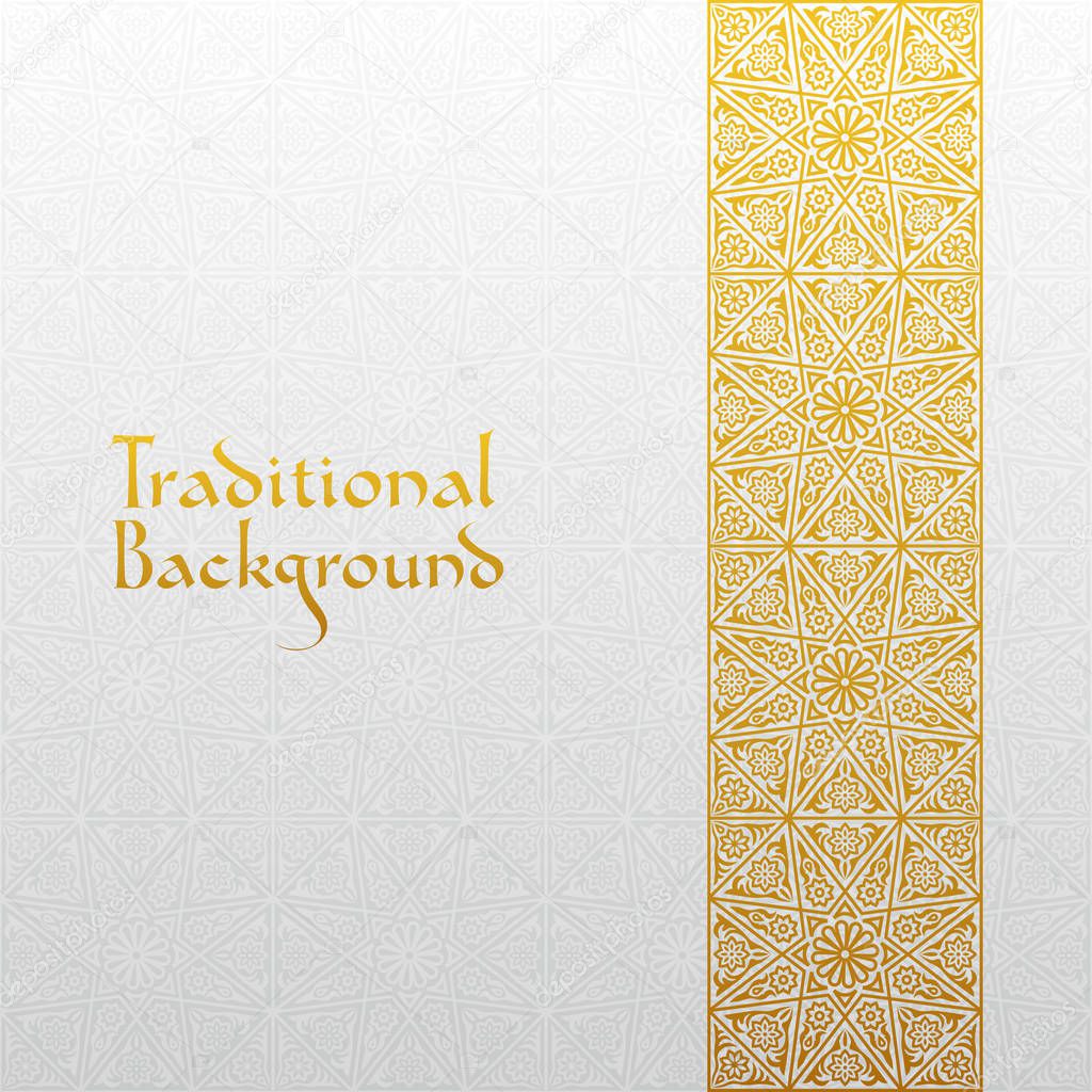 Abstract background with traditional ornament