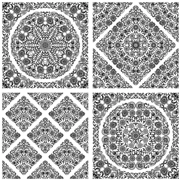 Dikensiz çiçek desenleri.