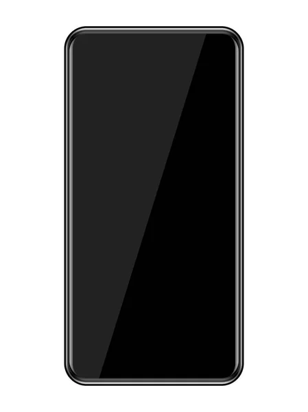 Smartphone avec écran à débordement — Image vectorielle