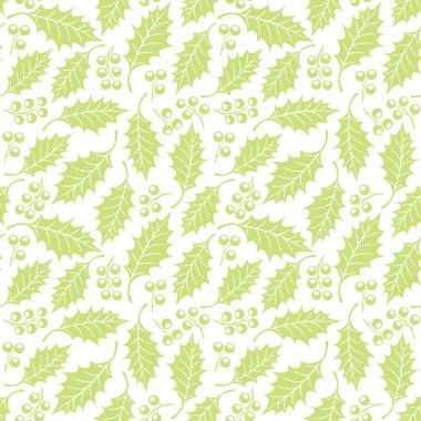 Holly ile sorunsuz çiçek desenli