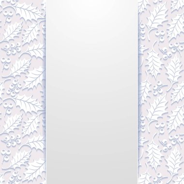 Holly ile çiçek arka plan