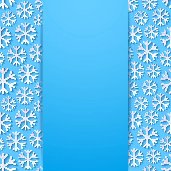 Abstract background with snowflakes — Stock Vector