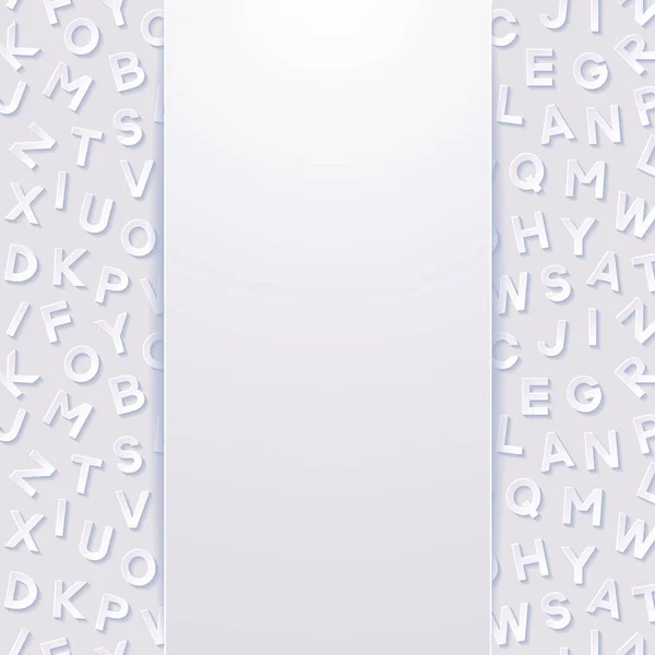 Abstrakter Hintergrund mit Alphabet — Stockvektor