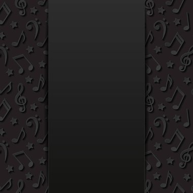 Müzik notaları ile soyut arkaplan