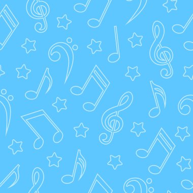 Müzikal notalarla kusursuz desen