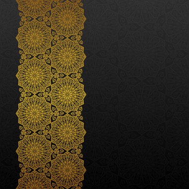 Abstract background with traditional ornament clipart