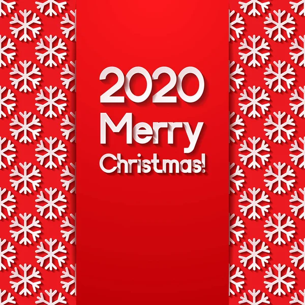 Weihnachtsgrußkarte 2020 — Stockvektor