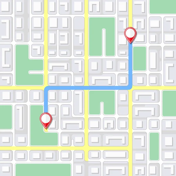 Карта улиц. Навигационный фон — стоковый вектор