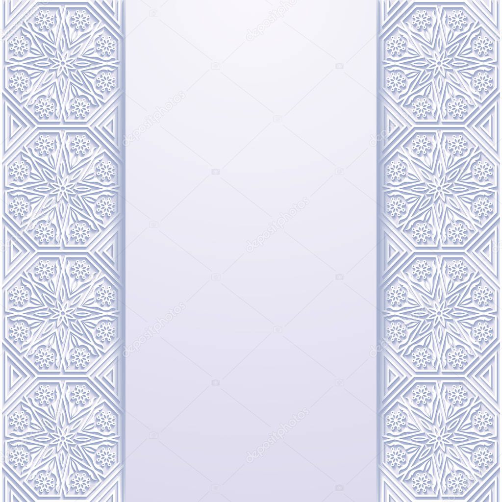 Background with traditional floral ornament