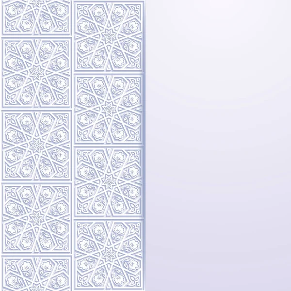 Fundo com ornamento floral tradicional —  Vetores de Stock