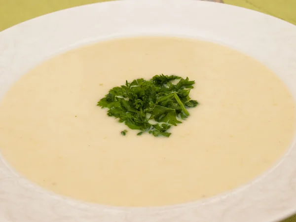 Sopa de Vichyssoise - sopa com alho-porro — Fotografia de Stock
