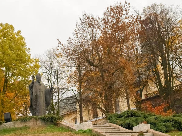 Denkmal Für Johannes Paul Auf Dem Berg Anna Polen — Stockfoto