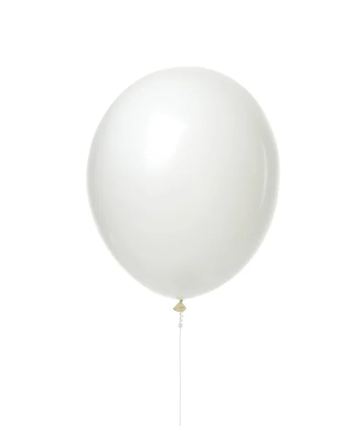 Enkele enorme witte balloon-object voor verjaardag geïsoleerd — Stockfoto
