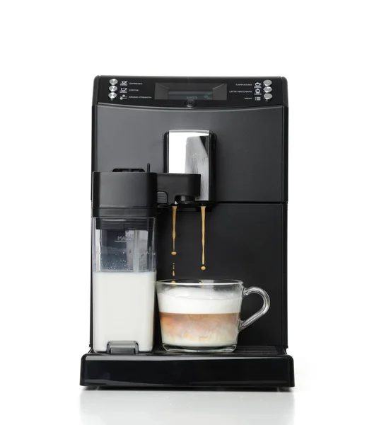 Máquina de café expresso e americano — Fotografia de Stock