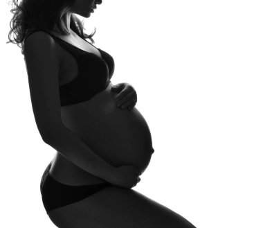 Hamilelik annelik beklenti kavramı hamile görüntüsünü kadar kapatın 