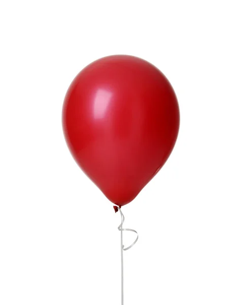 Afbeelding van één grote rode latex ballon voor verjaardagsfeest — Stockfoto