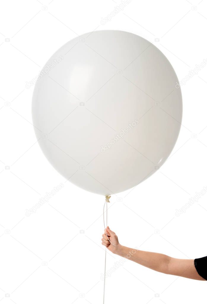 Image of huge 36 or 48 Inch Giant Latex Balloon with woman hand