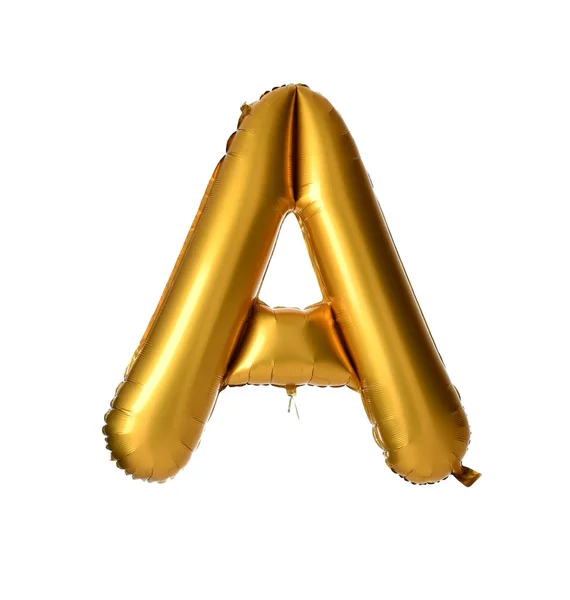 Ogromny balon słowo złota jako prezent na urodziny — Zdjęcie stockowe