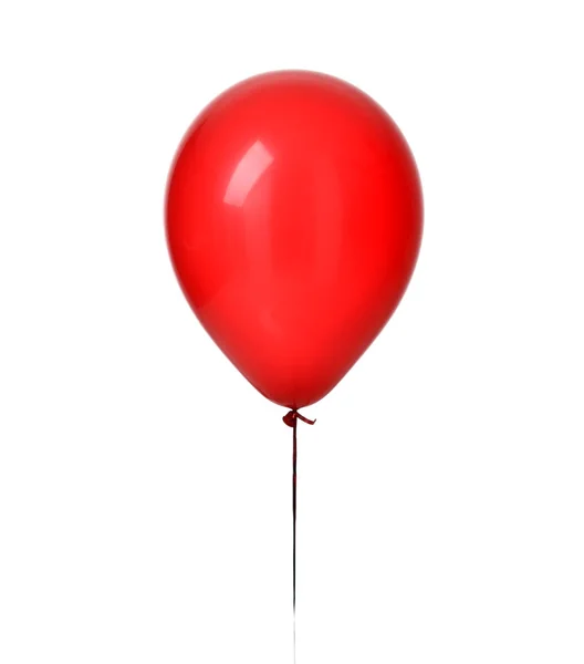 Afbeelding van één grote rode latex ballon voor verjaardagsfeest — Stockfoto