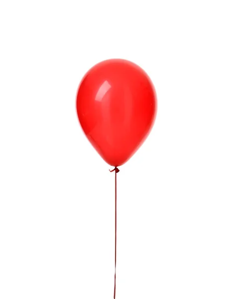 Image of single big red latex balloon for birthday party — Stock Photo, Image