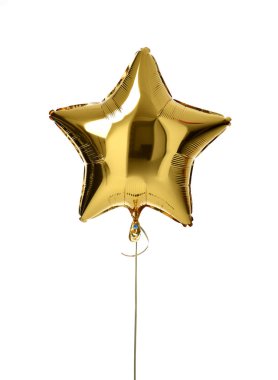 Doğum günü partisi için tek büyük altın yıldız balon nesnesi 