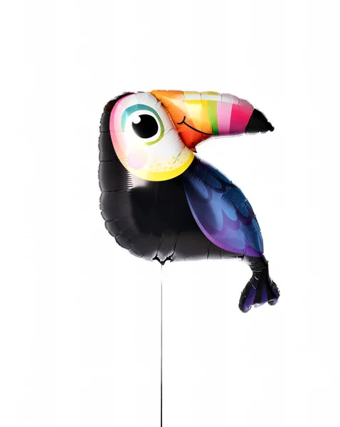 Singel toucan fågel uppblåsbar ballong objekt för barn födelsedagsfest — Stockfoto