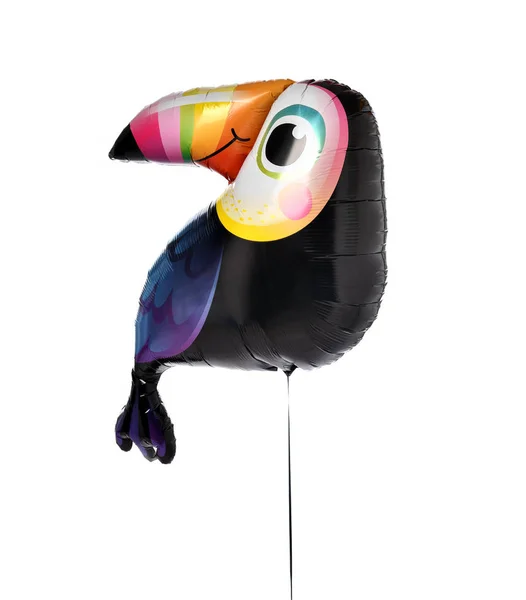 Singel toucan fågel uppblåsbar ballong objekt för barn födelsedagsfest — Stockfoto