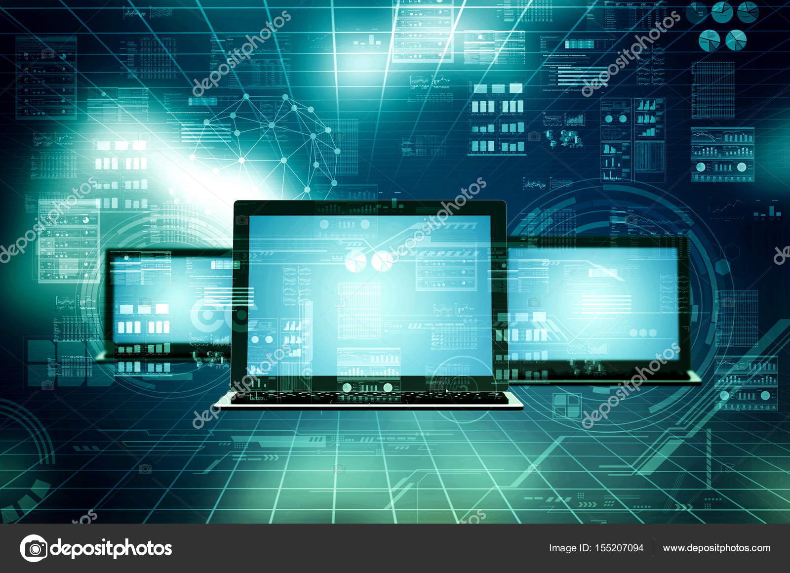 인터넷 및 네트워크 연결 개념 — 스톡 사진 © nmedia #155207094