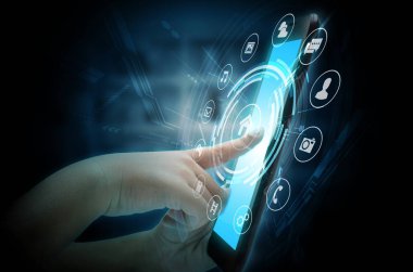 Internet üzerinde akıllı telefon genel kavram