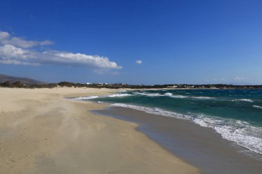 Sandy Beach Naxos adasında