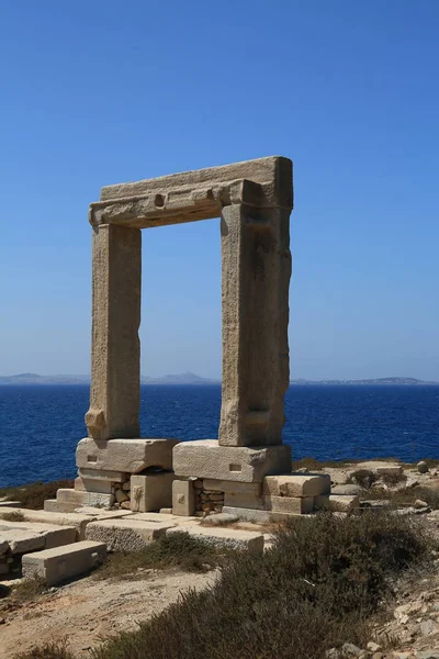 Apollo Gates on Naxos Island — Stock Photo, Image
