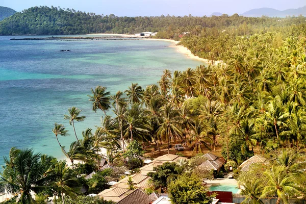 Pulau laut hutan tropis — Stok Foto