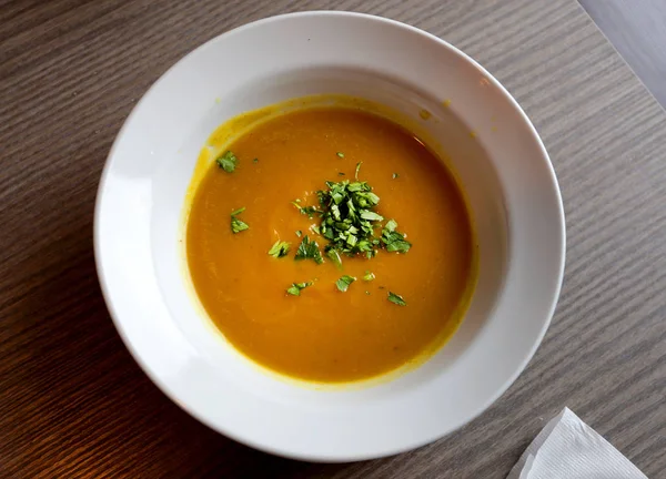 Sup labu jeruk — Stok Foto